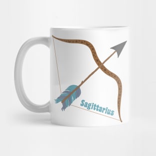 Sagittarius Bow and Arrow Zodiac Star Sign Mug